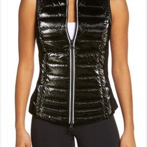 Blanc Noir Black Quilted Vest